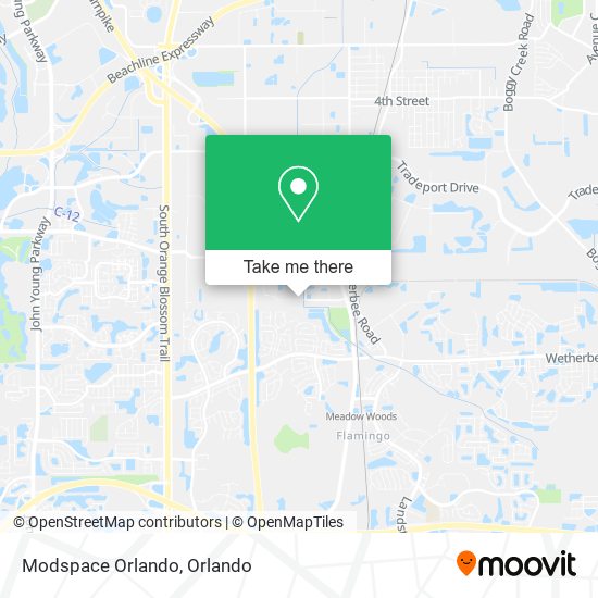 Mapa de Modspace Orlando
