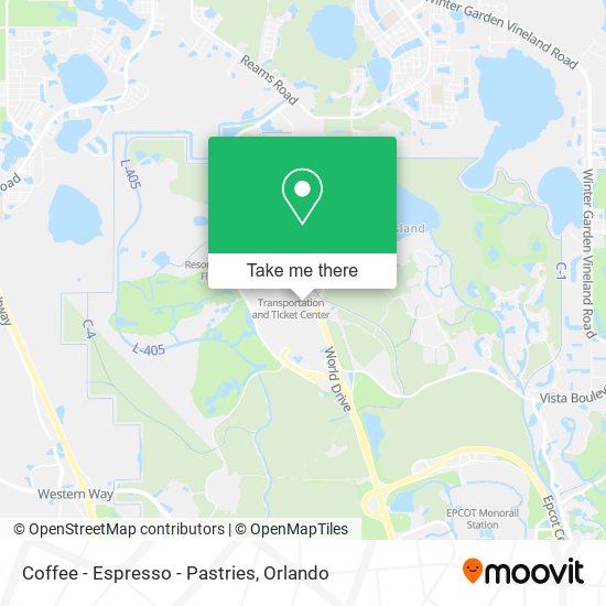 Mapa de Coffee - Espresso - Pastries