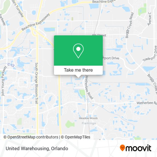 Mapa de United Warehousing