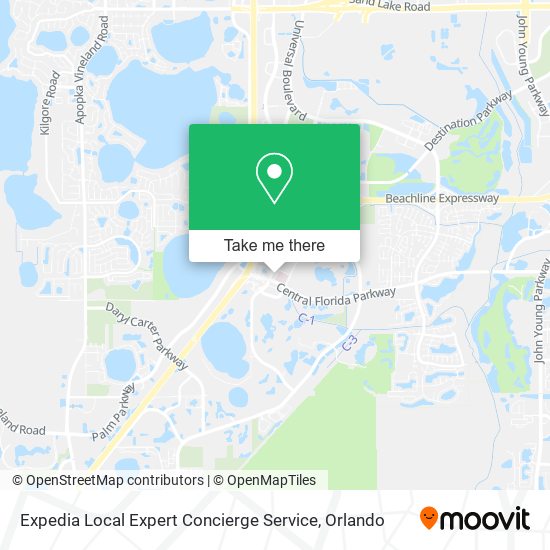 Expedia Local Expert Concierge Service map