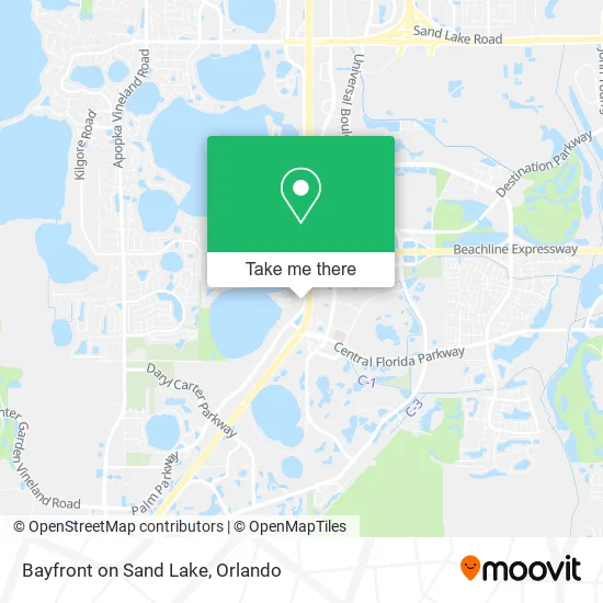 Bayfront on Sand Lake map