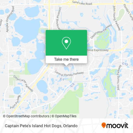 Captain Pete's Island Hot Dogs map