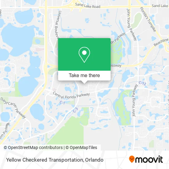 Yellow Checkered Transportation map