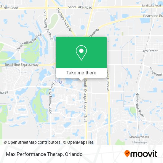 Max Performance Therap map