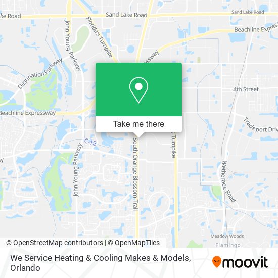 We Service Heating & Cooling Makes & Models map