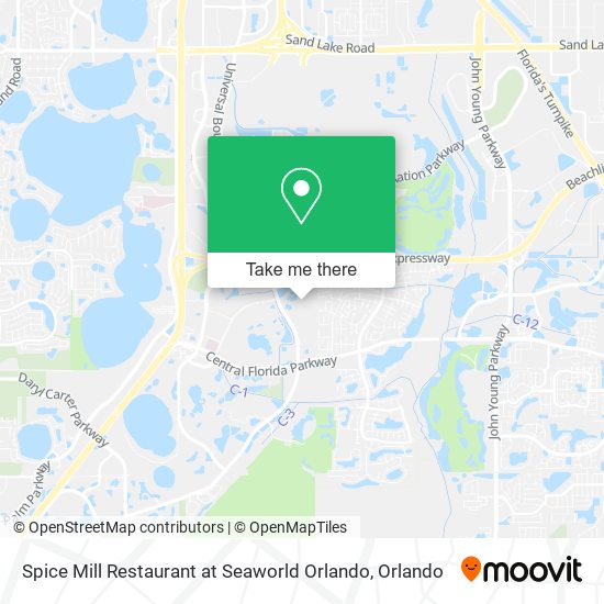 Mapa de Spice Mill Restaurant at Seaworld Orlando