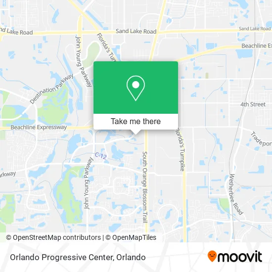 Mapa de Orlando Progressive Center