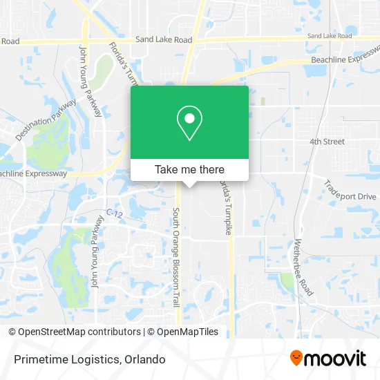 Mapa de Primetime Logistics