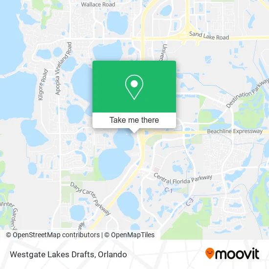 Mapa de Westgate Lakes Drafts