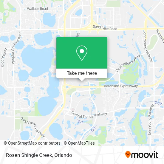 Rosen Shingle Creek map