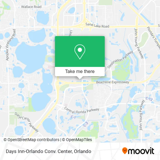 Days Inn-Orlando Conv. Center map