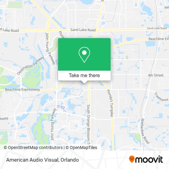 American Audio Visual map