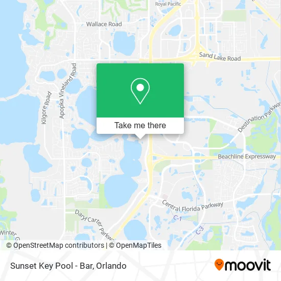 Sunset Key Pool - Bar map