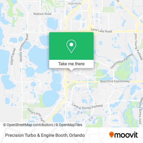 Mapa de Precision Turbo & Engine Booth