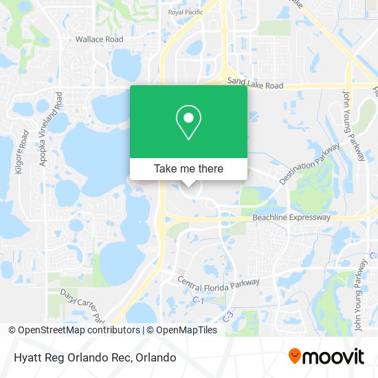 Mapa de Hyatt Reg Orlando Rec