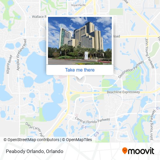 Peabody Orlando map