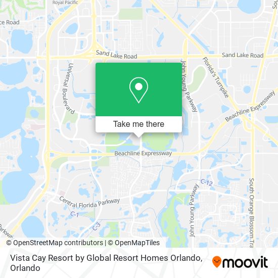 Vista Cay Resort by Global Resort Homes Orlando map