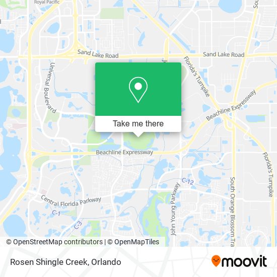 Rosen Shingle Creek map