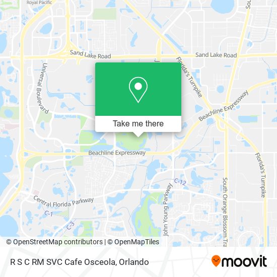R S C RM SVC Cafe Osceola map