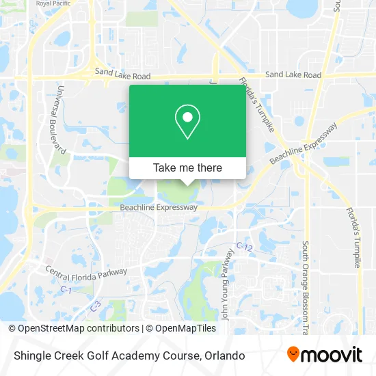 Shingle Creek Golf Academy Course map