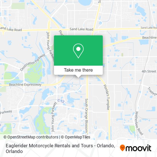 Mapa de Eaglerider Motorcycle Rentals and Tours - Orlando