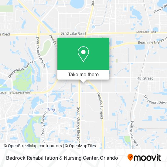 Mapa de Bedrock Rehabilitation & Nursing Center
