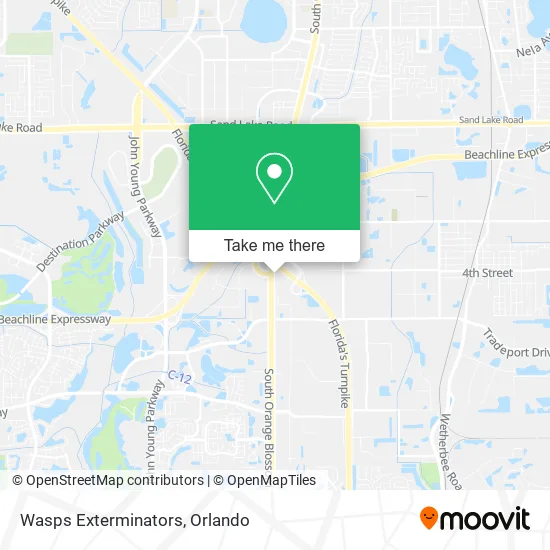 Wasps Exterminators map