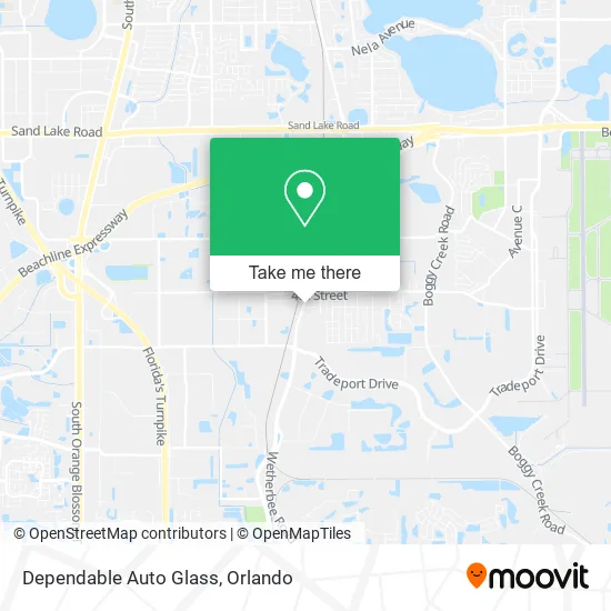 Mapa de Dependable Auto Glass
