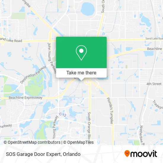 Mapa de SOS Garage Door Expert