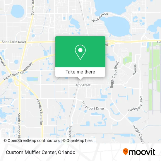 Mapa de Custom Muffler Center