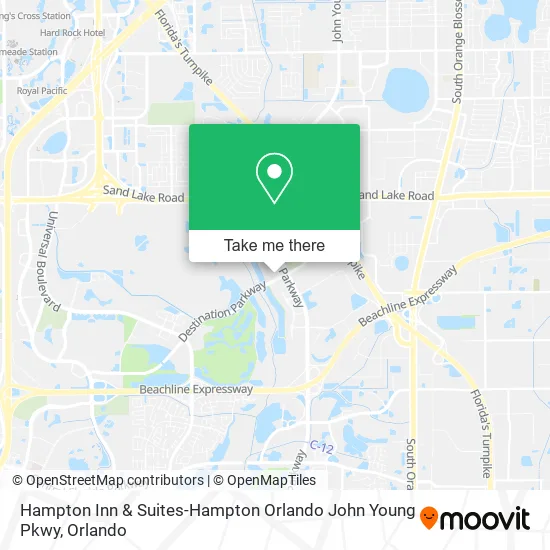 Hampton Inn & Suites-Hampton Orlando John Young Pkwy map