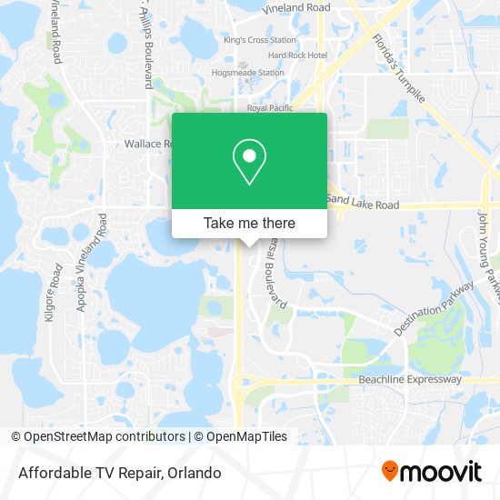 Affordable TV Repair map