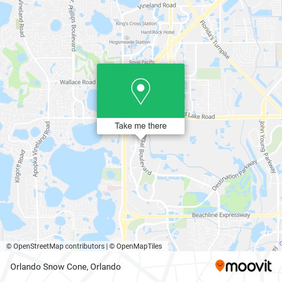 Orlando Snow Cone map