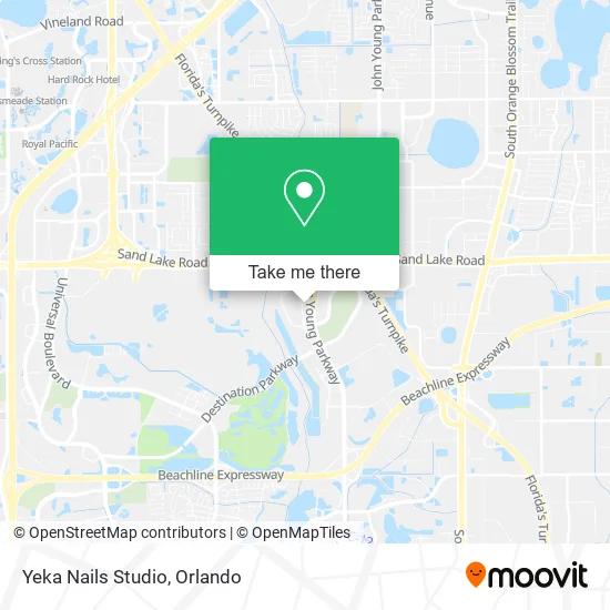 Yeka Nails Studio map