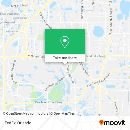 FedEx map