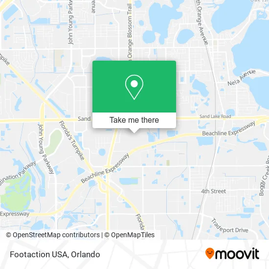 Mapa de Footaction USA