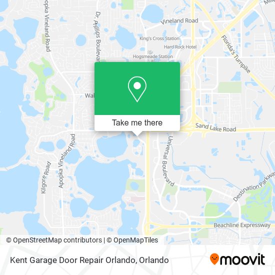 Kent Garage Door Repair Orlando map