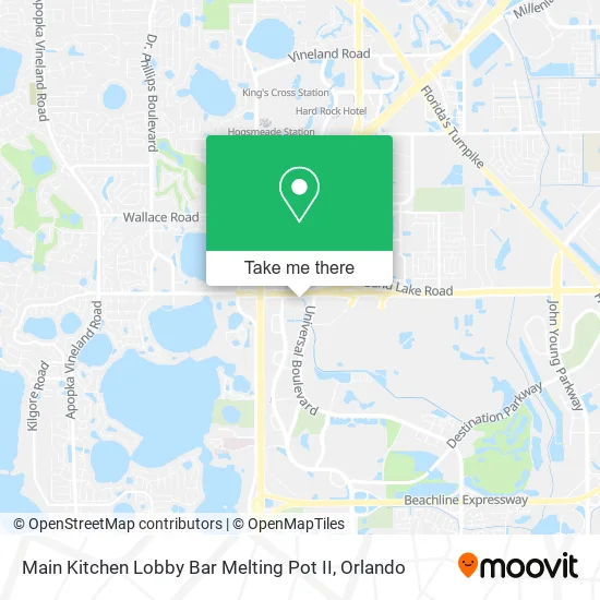 Main Kitchen Lobby Bar Melting Pot II map