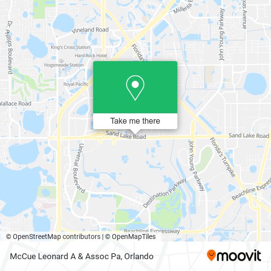 McCue Leonard A & Assoc Pa map