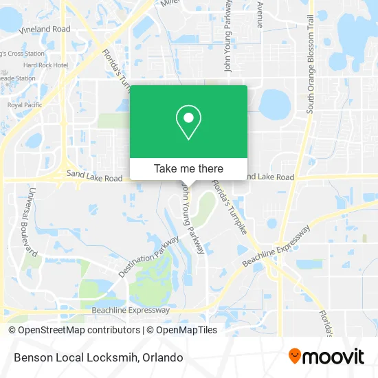 Mapa de Benson Local Locksmih