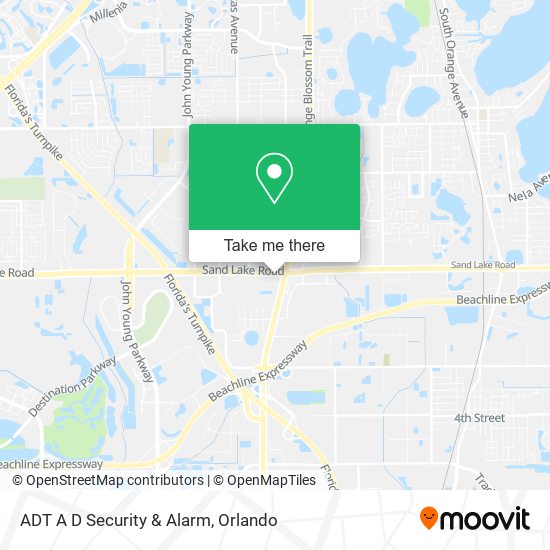Mapa de ADT A D Security & Alarm