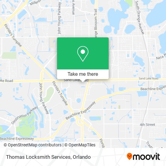 Thomas Locksmith Services map