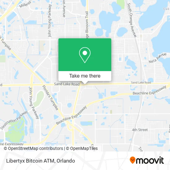 Mapa de Libertyx Bitcoin ATM