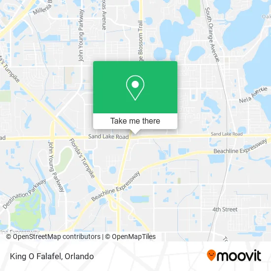 Mapa de King O Falafel