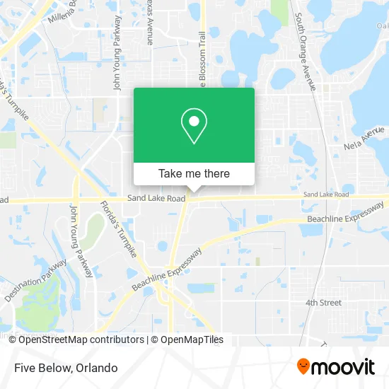 Mapa de Five Below