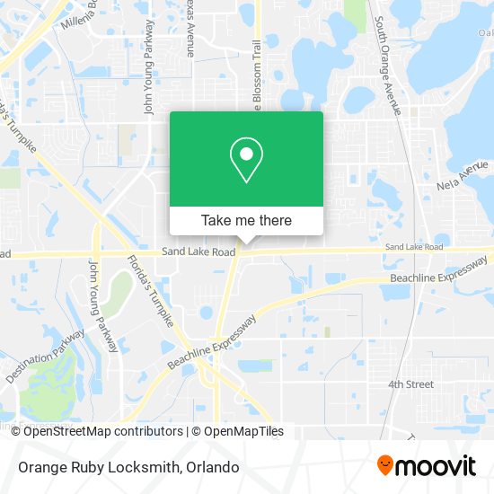Mapa de Orange Ruby Locksmith