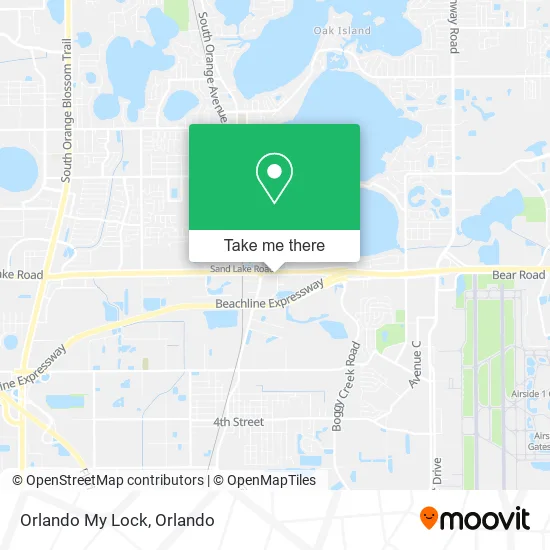 Mapa de Orlando My Lock