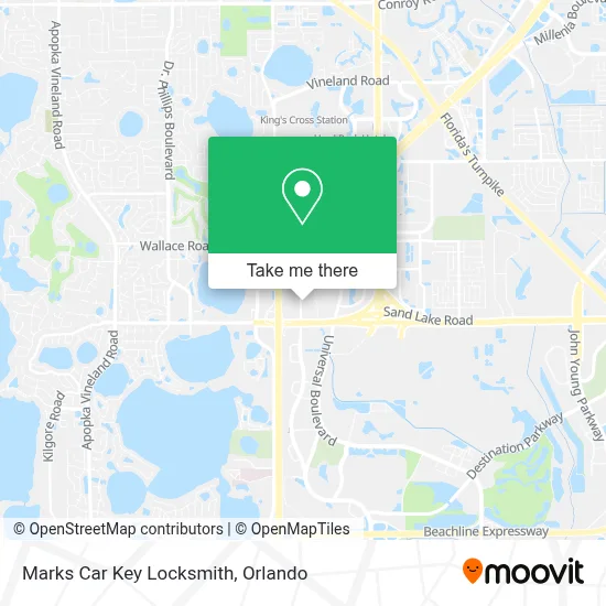Marks Car Key Locksmith map