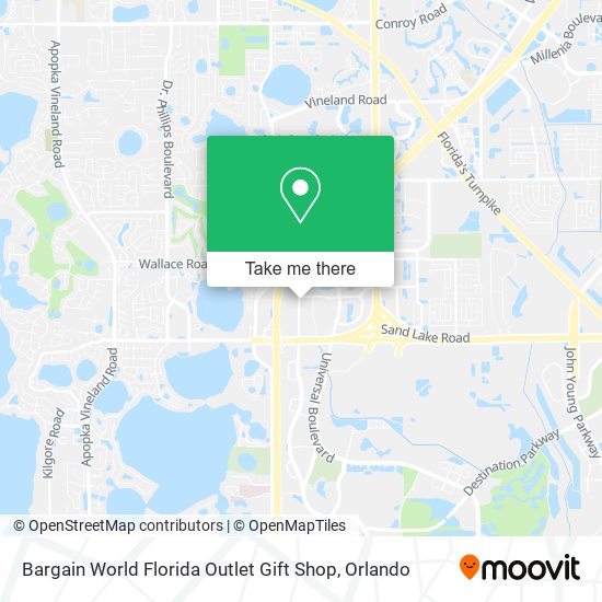 Mapa de Bargain World Florida Outlet Gift Shop