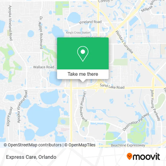 Mapa de Express Care